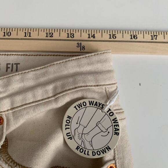 S.O.N.G High Rise Timeless Fit Cream Stretch Jeans - Picture 13 of 15